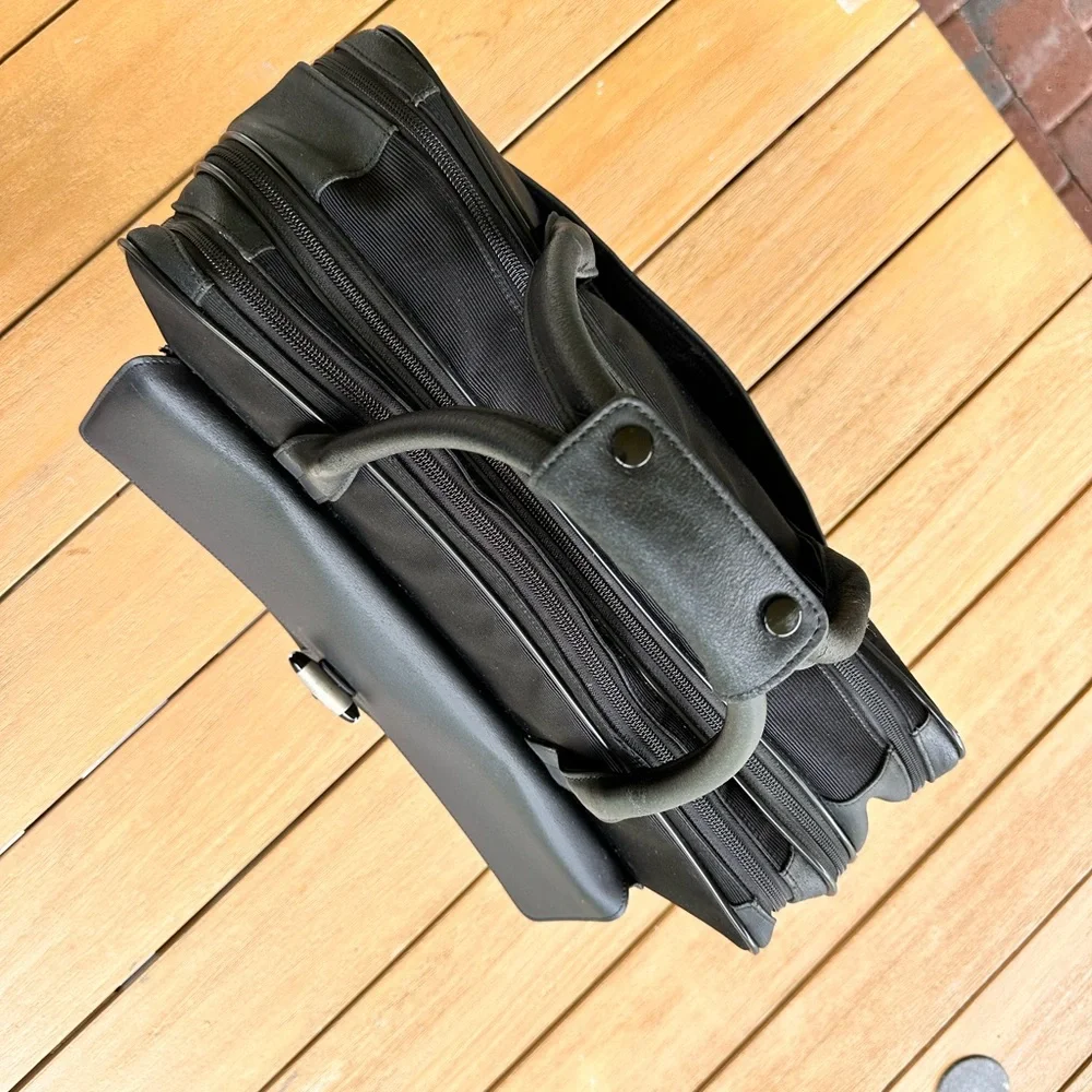 Montblanc Black and Gray Briefcase